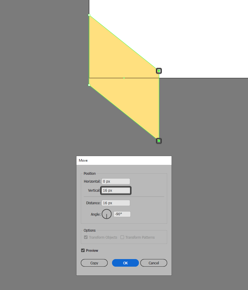 ajustando a forma de repetição do segundo padrão